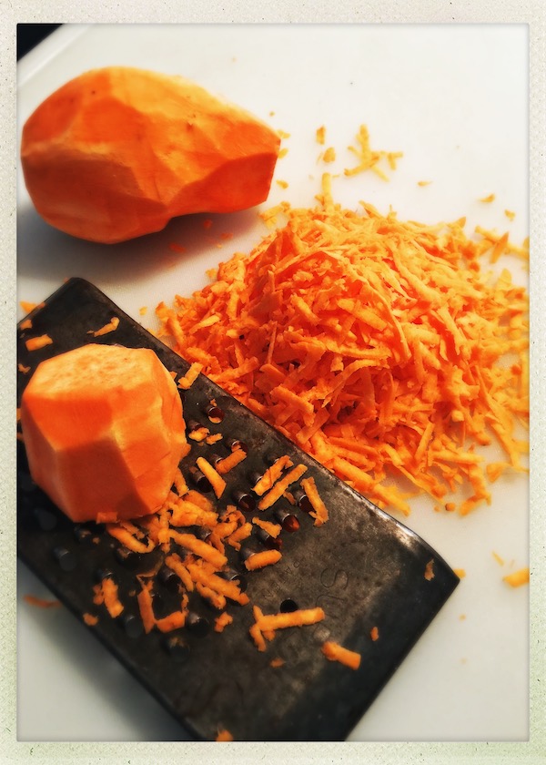 Sweet Potato Hash with eggs