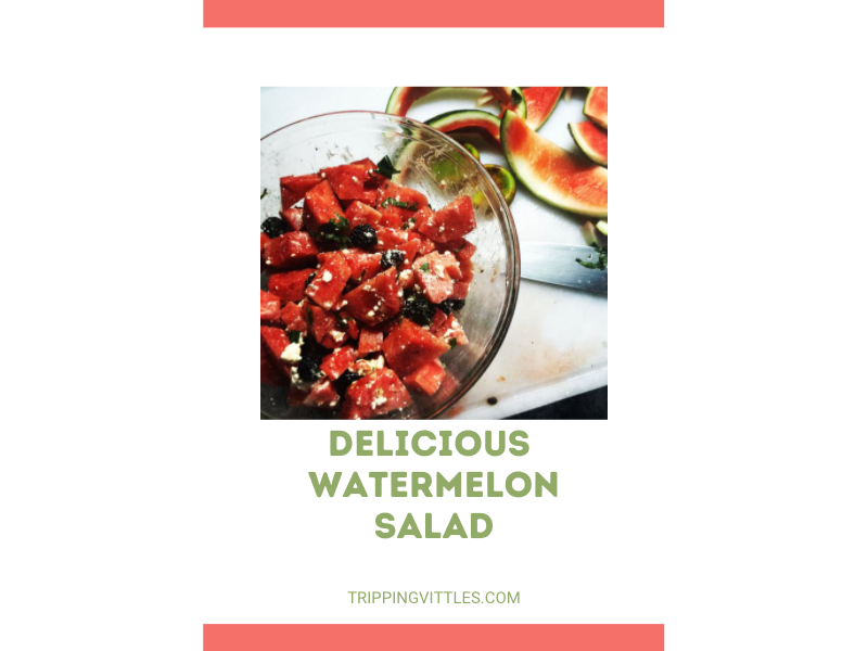 Delicious watermelon salad